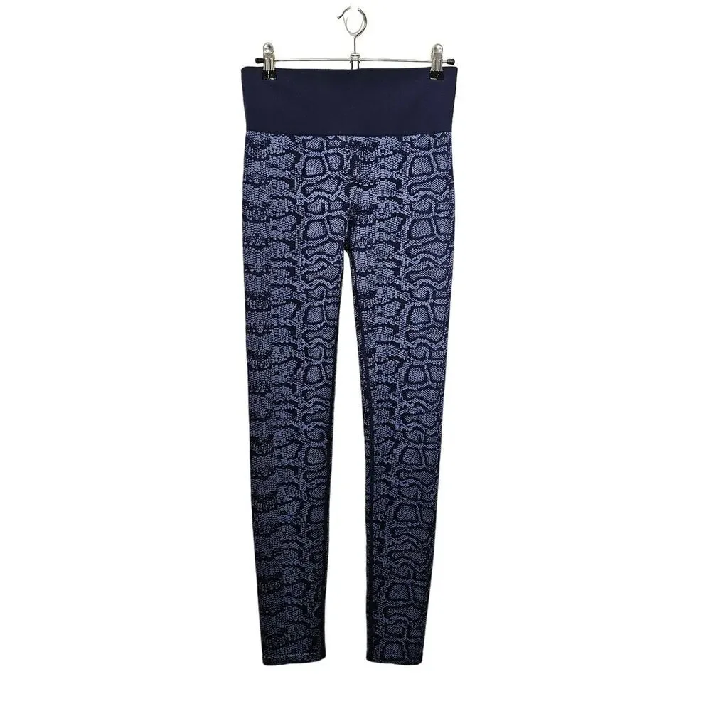 Ryka Blue Snake Print Stretch Seamless Inseam 30